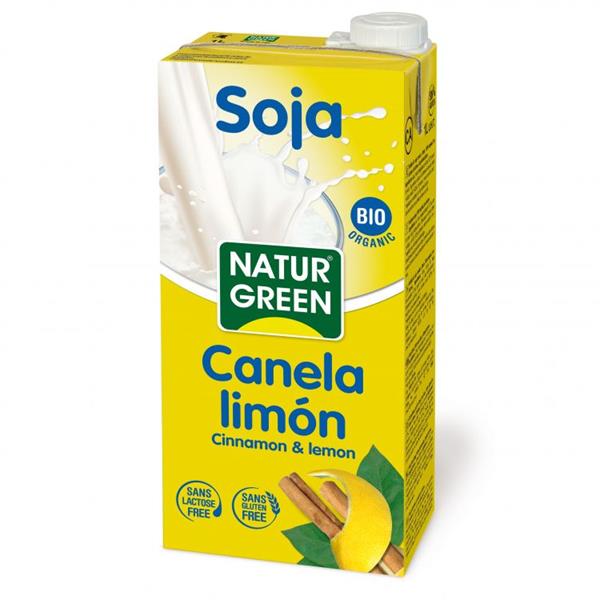 Leche Soja Canela Limón 1l